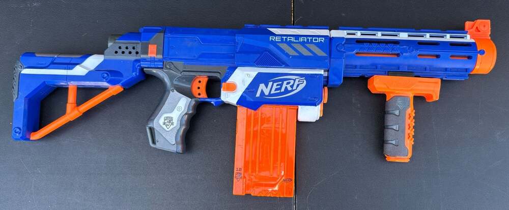 Nerf N-Strike Elite XD Blue Retaliator Complete Blaster